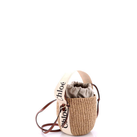 Chloe Small Woody Basket Tote Woven Raffia - Picture 2 of 5